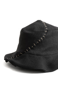 m.a+/AW306/CM* UVS silver staple stitched med. brim hat
