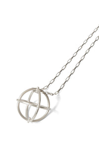 アクセサリー m.a+ globe necklace with silver chain hide-m | m.a+ Maurizio Amadei Silver 