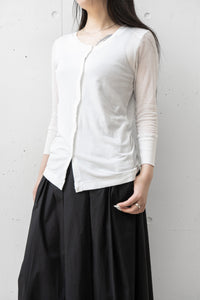 KristenseN DU NORD/Cotton Jersey 3/4 Long Sleeve Cardigan – boutiqueW