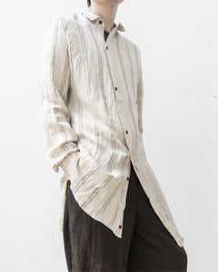 Aleksandr Manamis/BIAS COLLAR STRIPE SHIRT (Homme) – boutiqueW