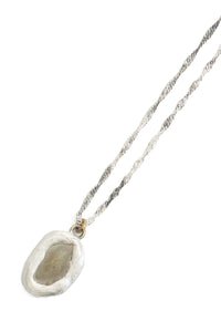 Atelier Inscrire/Oxidised silver chain pendant – boutiqueW