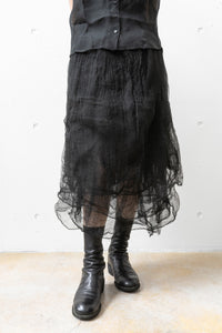 Marc le Bihan マルクルビアン ロングジレ シルク素材 Marc le Bihan マルクルビアン ロングジレ シルク素材