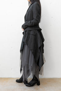 MARC LE BIHAN/STRIPED FAUX CUL LONG JACKET (Femme) – boutiqueW