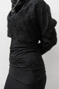 MARC LE BIHAN ウール100% ニット ブラック MARC LE BIHAN/VOLUMINOUS COLLAR PULLOVER (Femme) – boutiqueW
