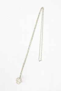 m.a+/AD31 AG medium + globe necklace with silver chain