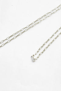 m.a+/AD31 AG medium + globe necklace with silver chain