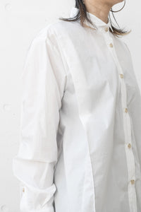 tous les deux ensemble/Organic Cotton Wing Collar Tuck Shirt