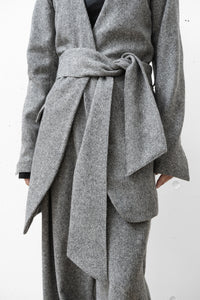 tous les deux ensemble/Wool Asymmetry Jacket