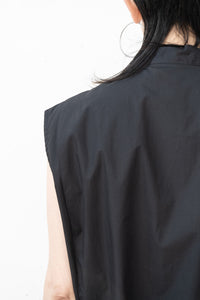 tous les deux ensemble/Organic Cotton Wing collar Sleeveless Shirt
