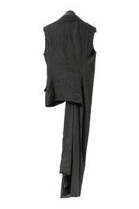 MARC LE BIHAN/Veste chemise longue plissée sans manches