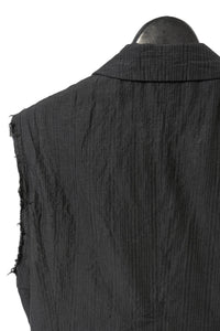 MARC LE BIHAN/Veste chemise longue plissée sans manches