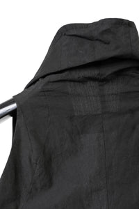 MARC LE BIHAN - Top plissé drapé avec col boule et manches courtes