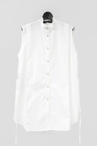 tous les deux ensemble/Organic Cotton Wing collar Sleeveless Shirt