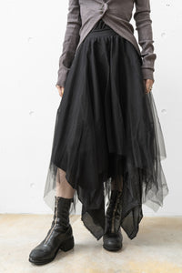 MARC LE BIHAN 3-LAYER ASYMMETRIC SKIRT(Femme) – boutiqueW