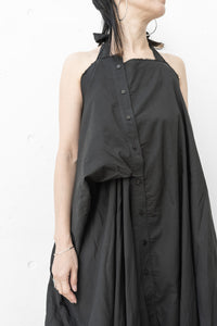 MARC LE BIHAN/Strapless Pleated Cotton Voile Shirt Dress