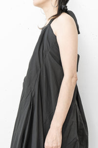 MARC LE BIHAN - Robe-chemise en voile de coton plissé sans bretelles