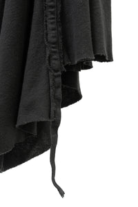 MARC LE BIHAN/Short Sleeved Drape Long T-shirt Dress