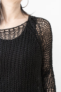 ISABEL BENENATO/Linen mesh sweater