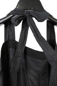 MARC LE BIHAN - Robe-chemise en voile de coton plissé sans bretelles