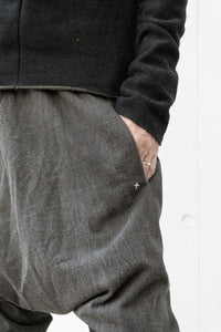 m.a+/P571 MJP1 elastic waist low crotch 2 pocket pants