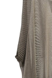 ISABEL BENENATO/Shiny viscose knit tank top