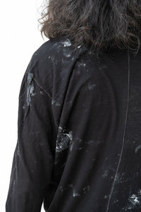 NICOLAS ANDREAS TARALIS/SHIFTED SEAM LONG SLEEVED T-SHIRT IN TORSION JERSEY COTTON VOILE