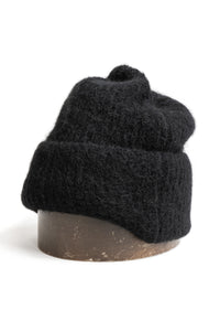 ISABEL BENENATO/Mohair Ribbed Knit Beanie
