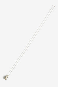 m.a+/AU4/C5 AG pistachio necklace w/silver chain
