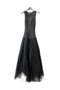 MARC LE BIHAN/Salt Shrink Tank Top & Tulle Dress