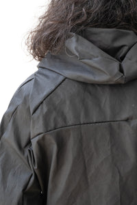 Leon Emanuel Blanck/DISTORTION CURVED HOODED COAT
